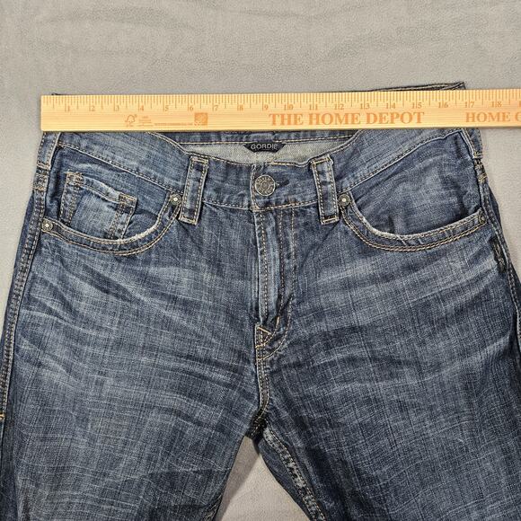 Silver Jeans Mens Size 34x28* Gordie Distressed Y2K Western Glove Works Lot of 2 - Picture 7 of 16